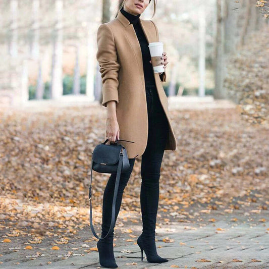 Open Front Long Coat for Women - Image 1
