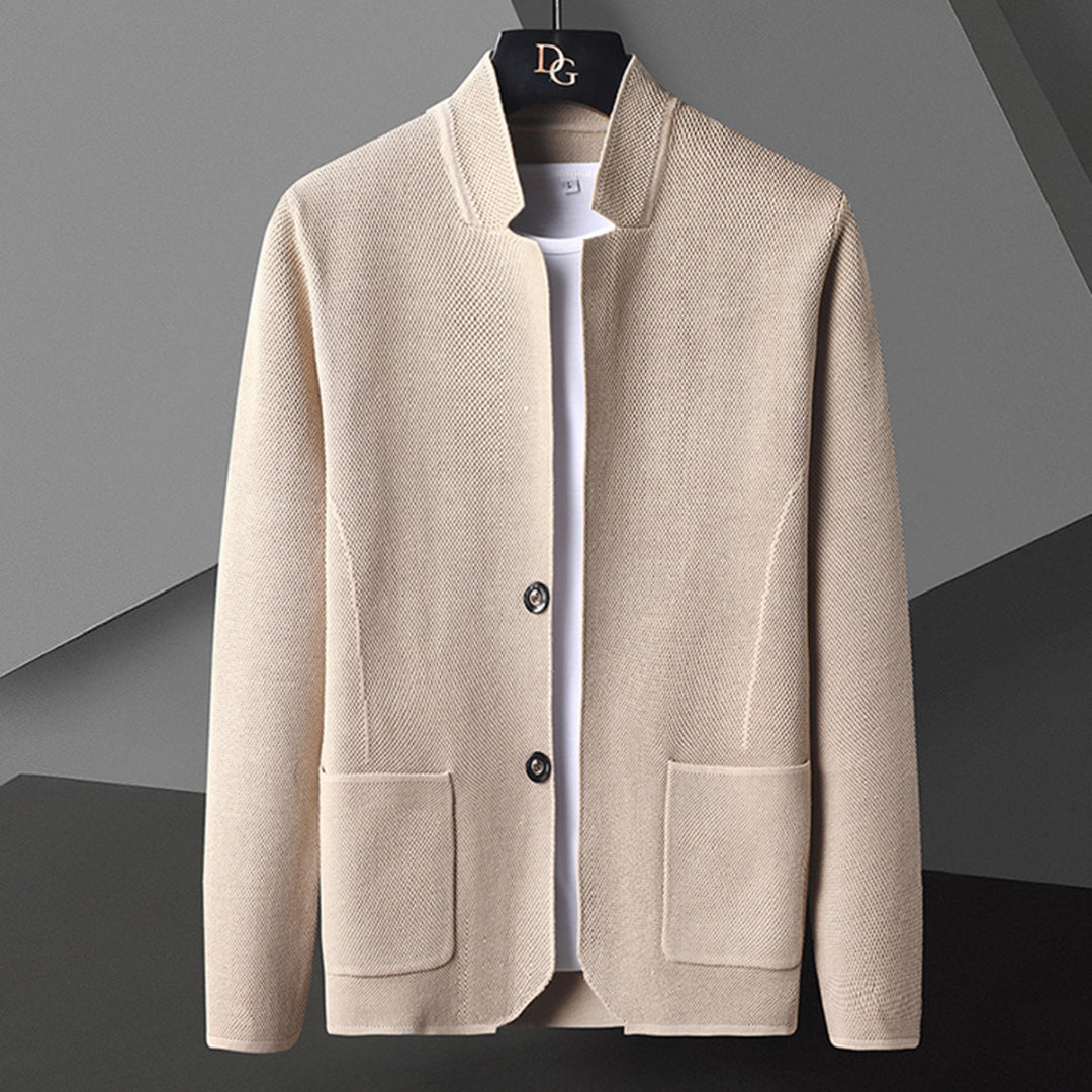 Mandarin Collar Casual Jacket for Men - Image 5