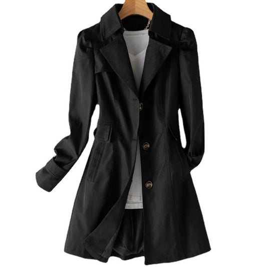 Double-Breasted A-Line Coat for Women - Image 1