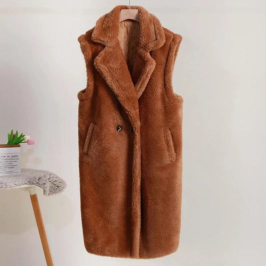 Sleeveless Longline Vest for Women - Image 1