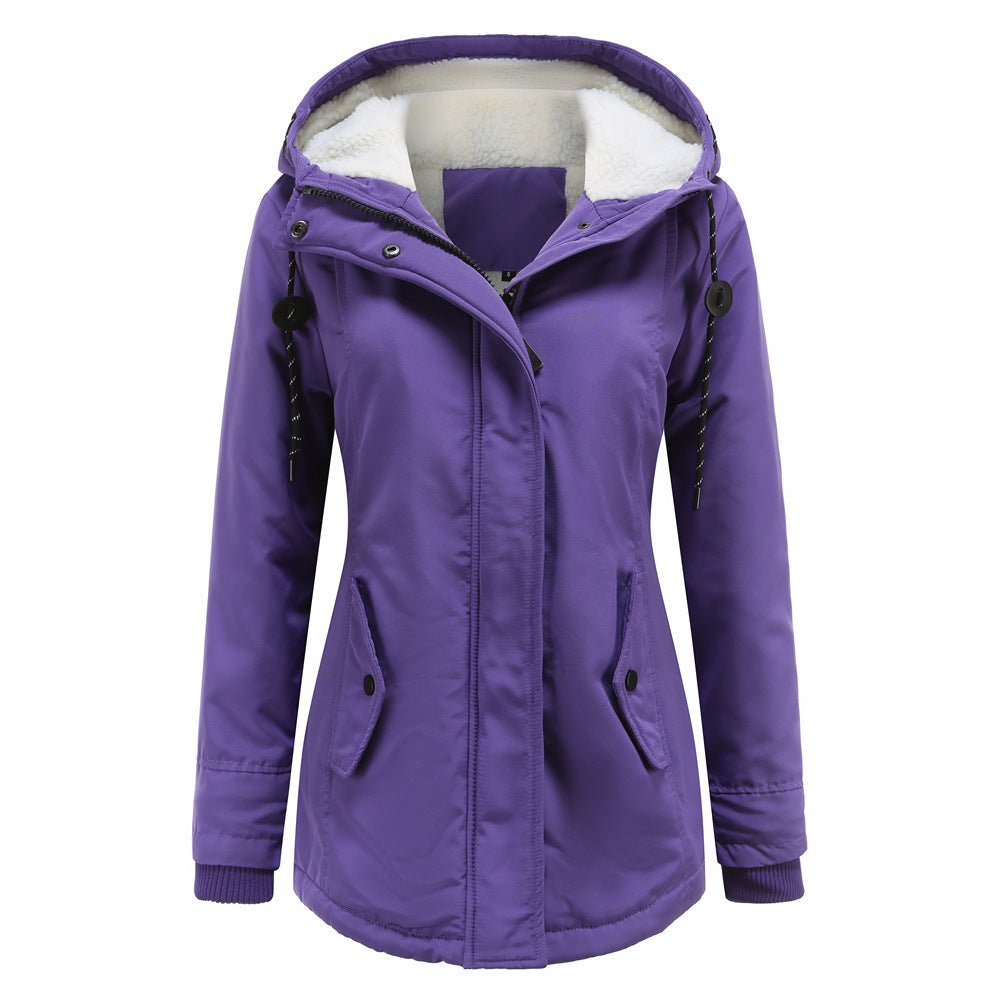 Quilted Lined Hooded Jacket for Women - Image 6