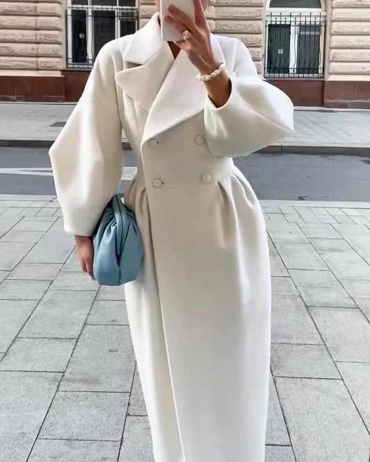 Double-Breasted Maxi Coat for Women - Image 1