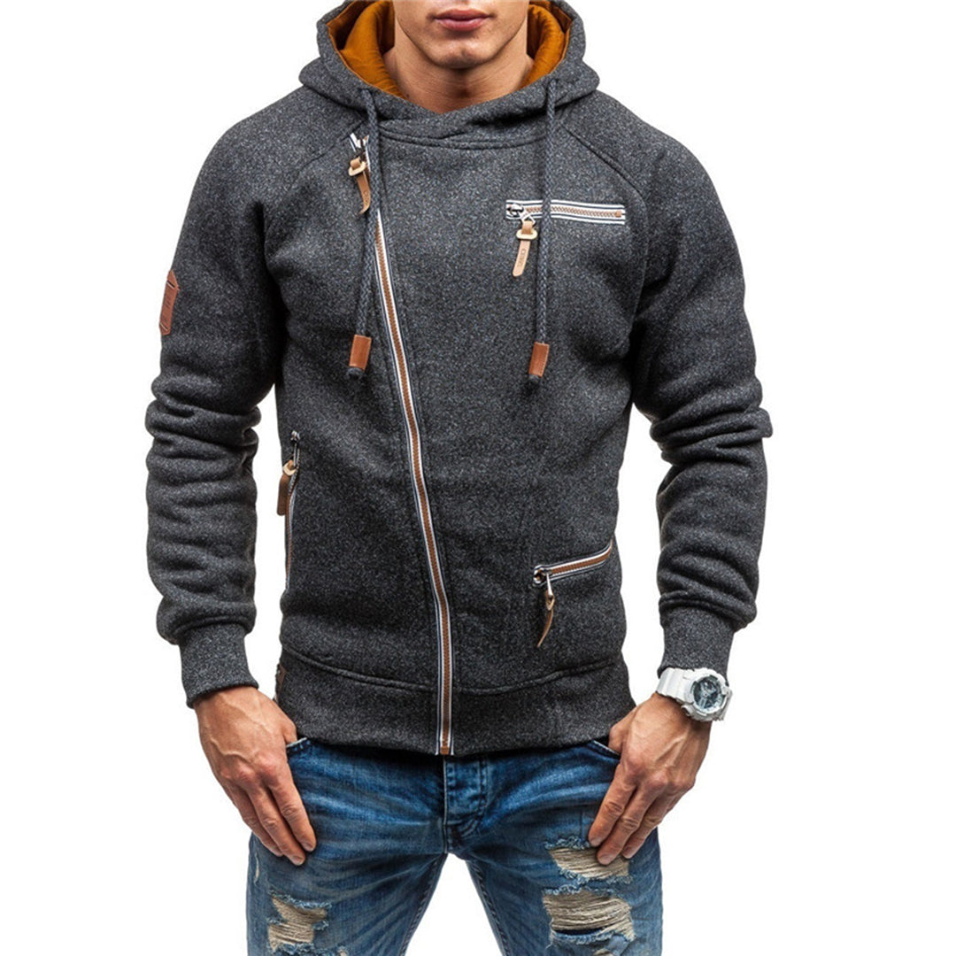 Zip Up Fleece Hoodie for Men - Image 1
