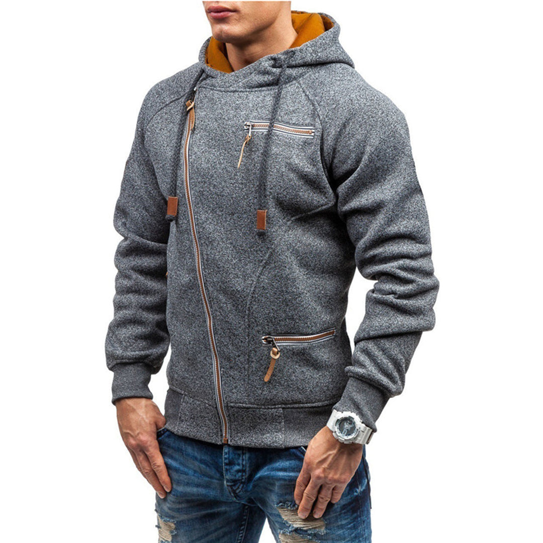 Zip Up Fleece Hoodie for Men - Image 2