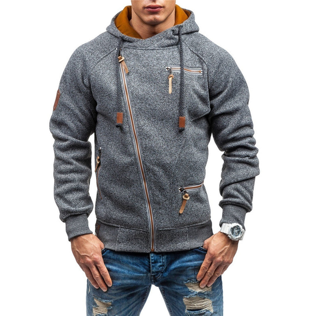 Zip Up Fleece Hoodie for Men - Image 8