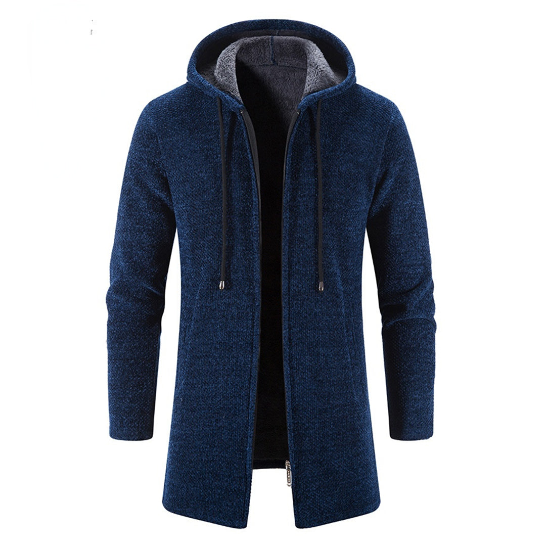 Hooded Knit Coat for Men - Image 1