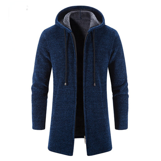 Hooded Knit Coat for Men - Image 1