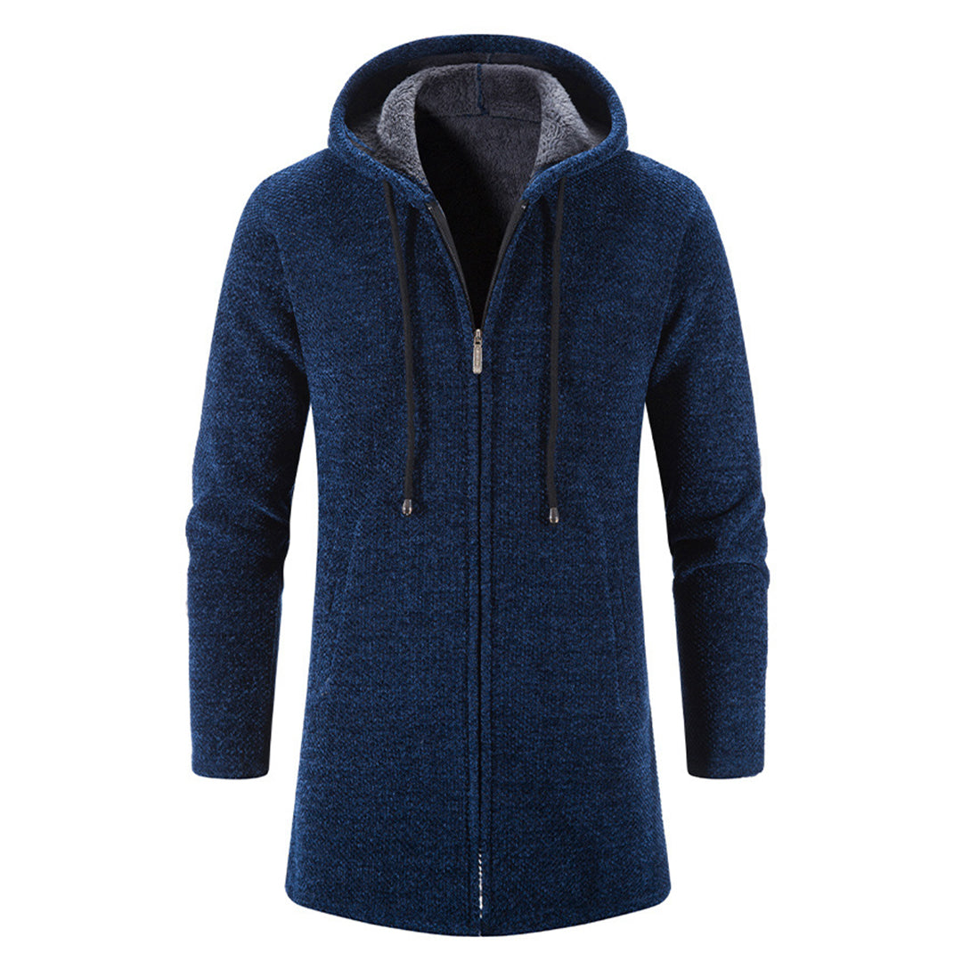 Hooded Knit Coat for Men - Image 2