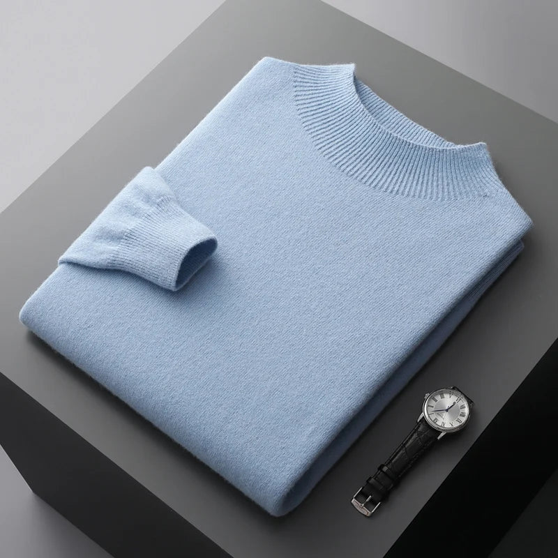 Mock Neck Sweater for Men - Image 9
