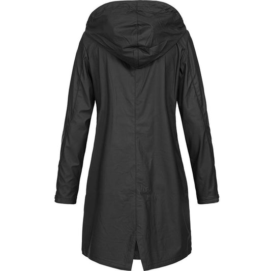 Hooded Long Raincoat for Women - Image 1