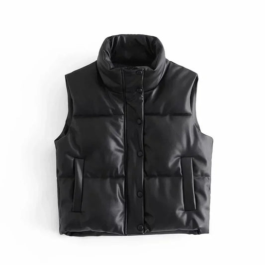 Quilted Puffer Vest for Women - Image 1