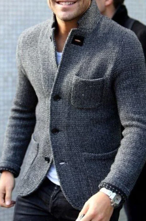 Button-Down Casual Jacket for Men - Image 1