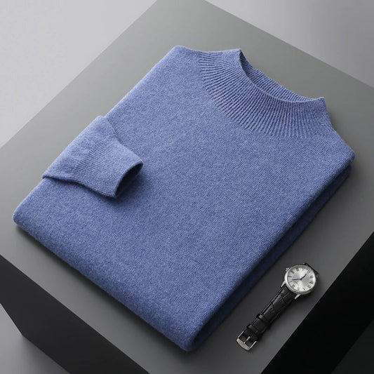 Mock Neck Sweater for Men - Image 1
