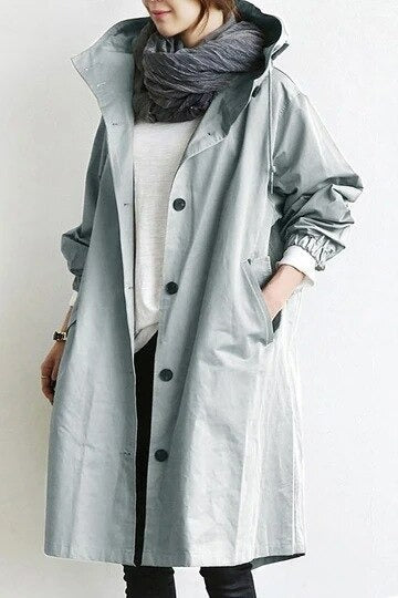 Hooded Long Coat for Women - Image 2
