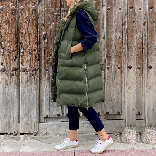 Sleeveless Puffer Vest for Women - Image 1