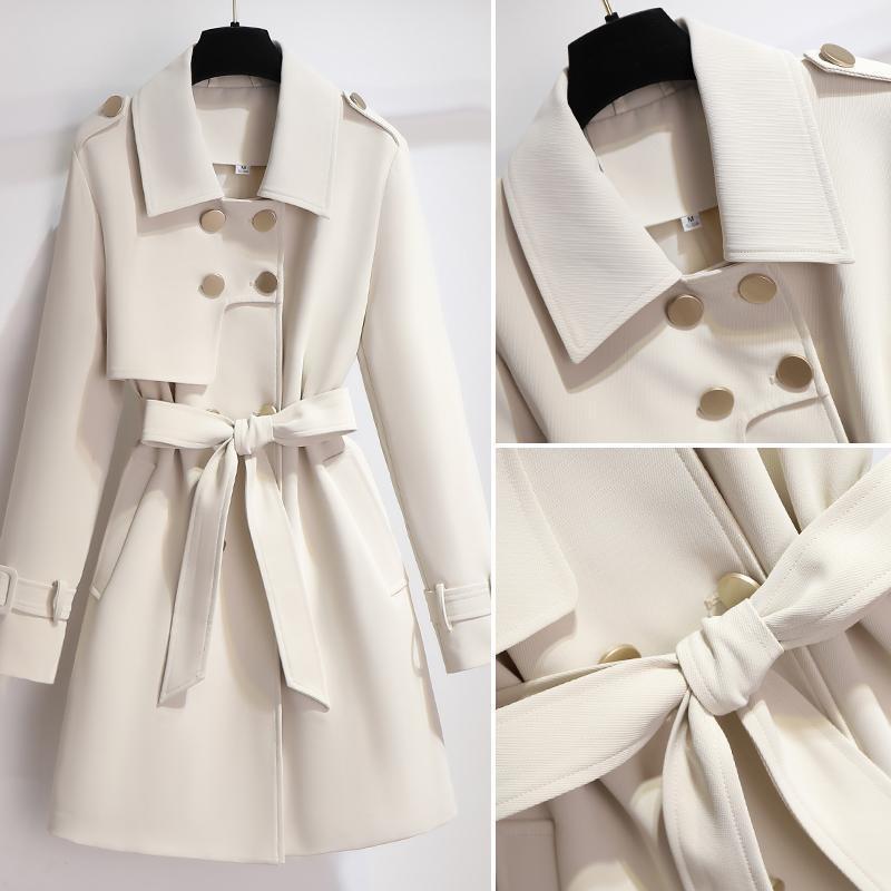 Double-Breasted Trench Coat for Women - Image 3