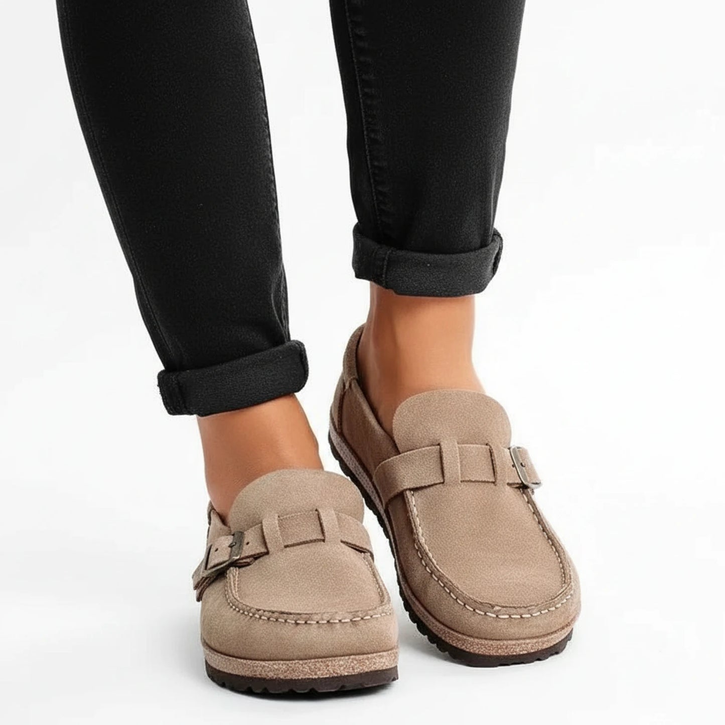 Buckle Detail Mules for Women