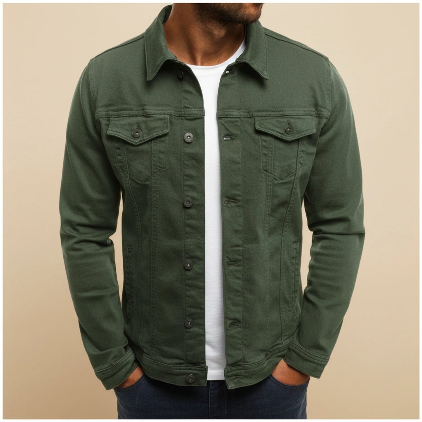 Button-Down Casual Jacket for Men