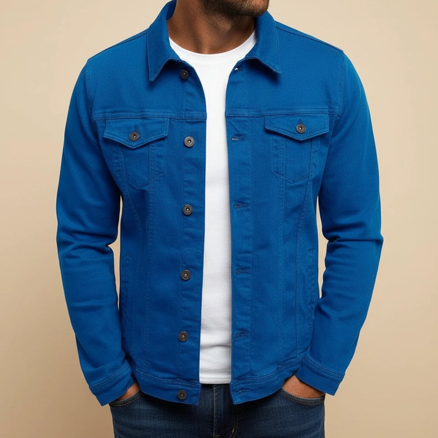 Button-Down Casual Jacket for Men