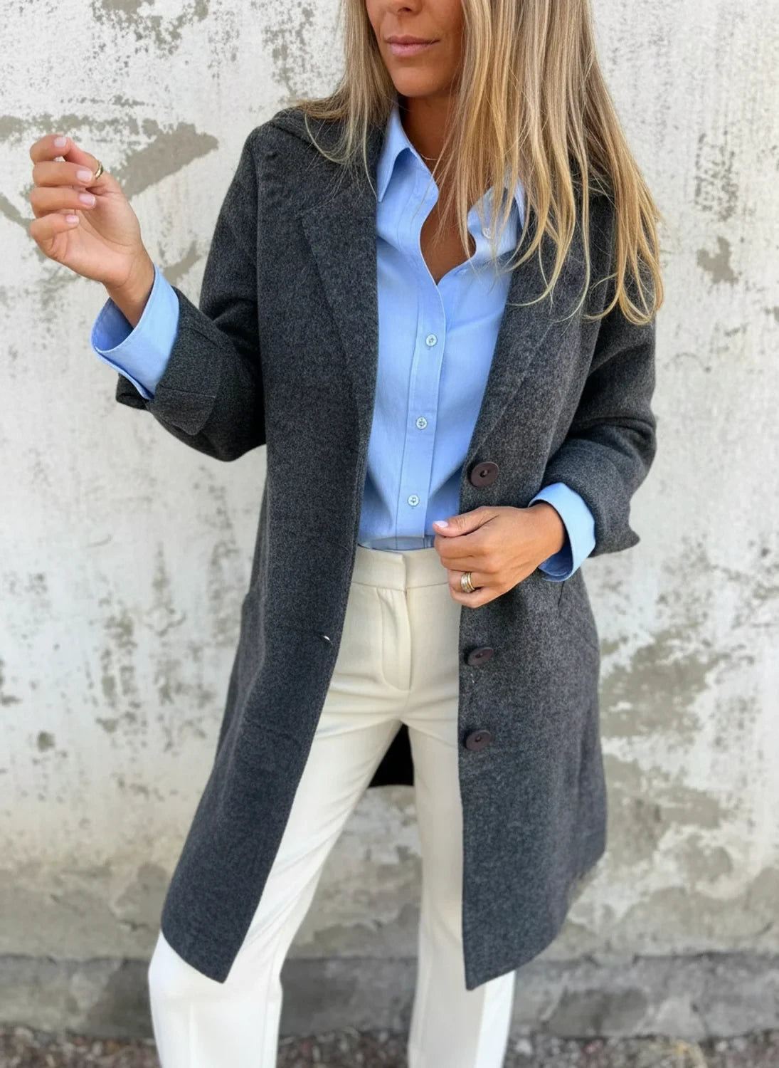 Button-Front Jacket for Women AI replaced image