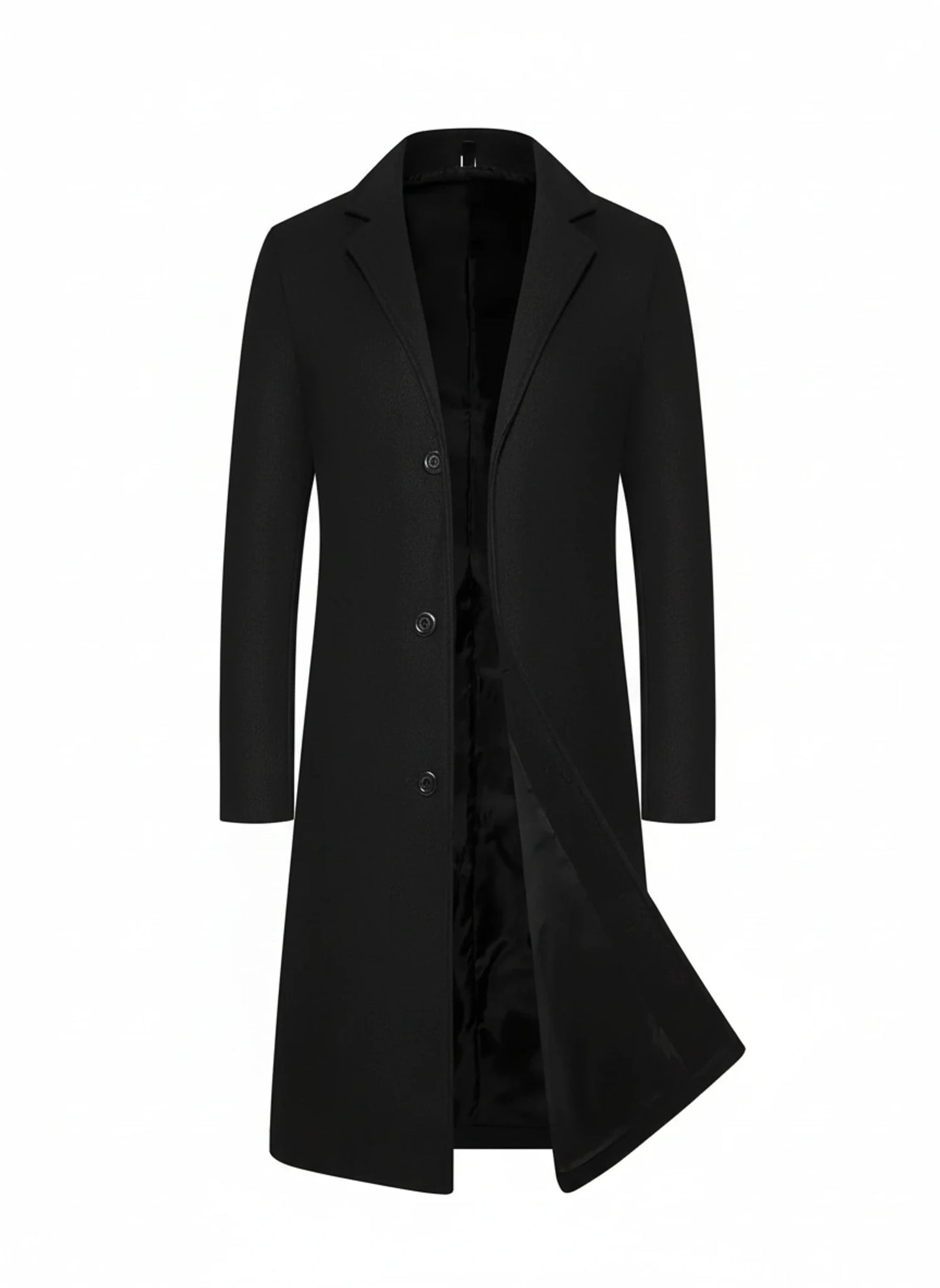Long Formal Winter Overcoat for Men