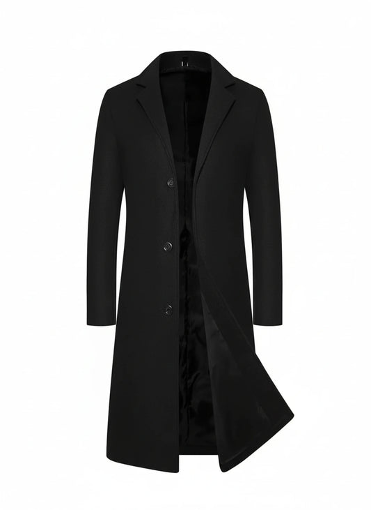 Long Formal Winter Overcoat for Men