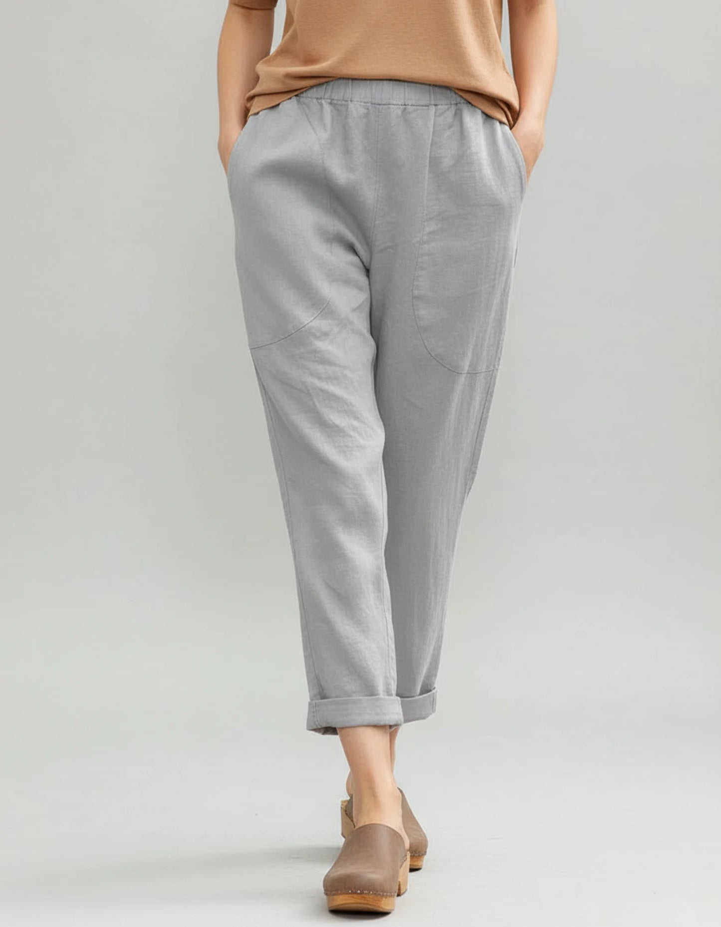 Cropped Casual Pants for Women