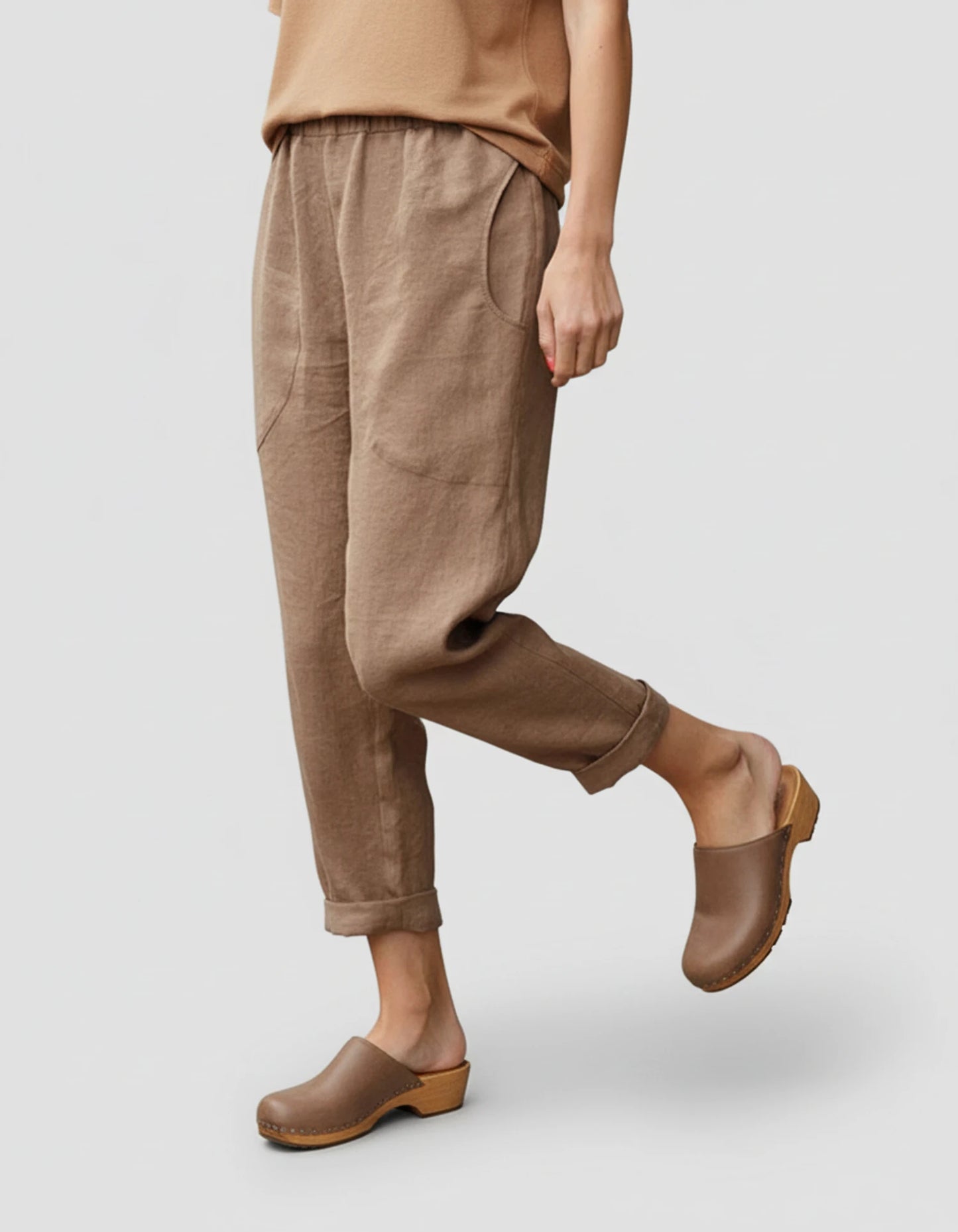 Cropped Casual Pants for Women