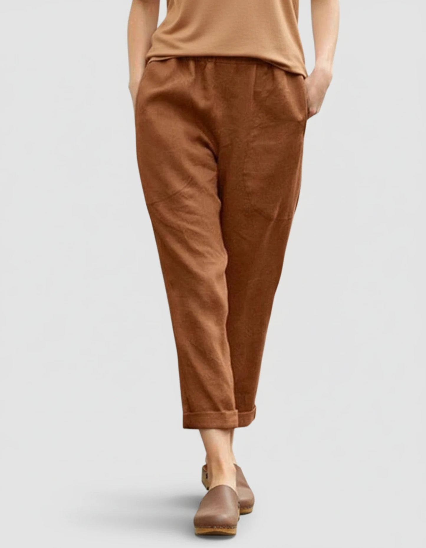 Cropped Casual Pants for Women