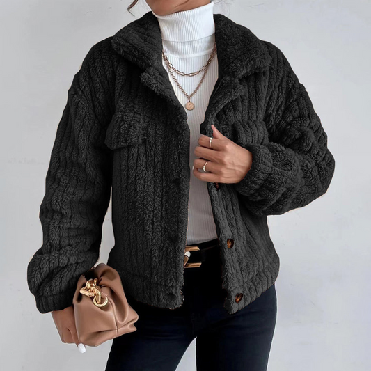 Button-Down Relaxed Fit Jacket for Women - Image 1