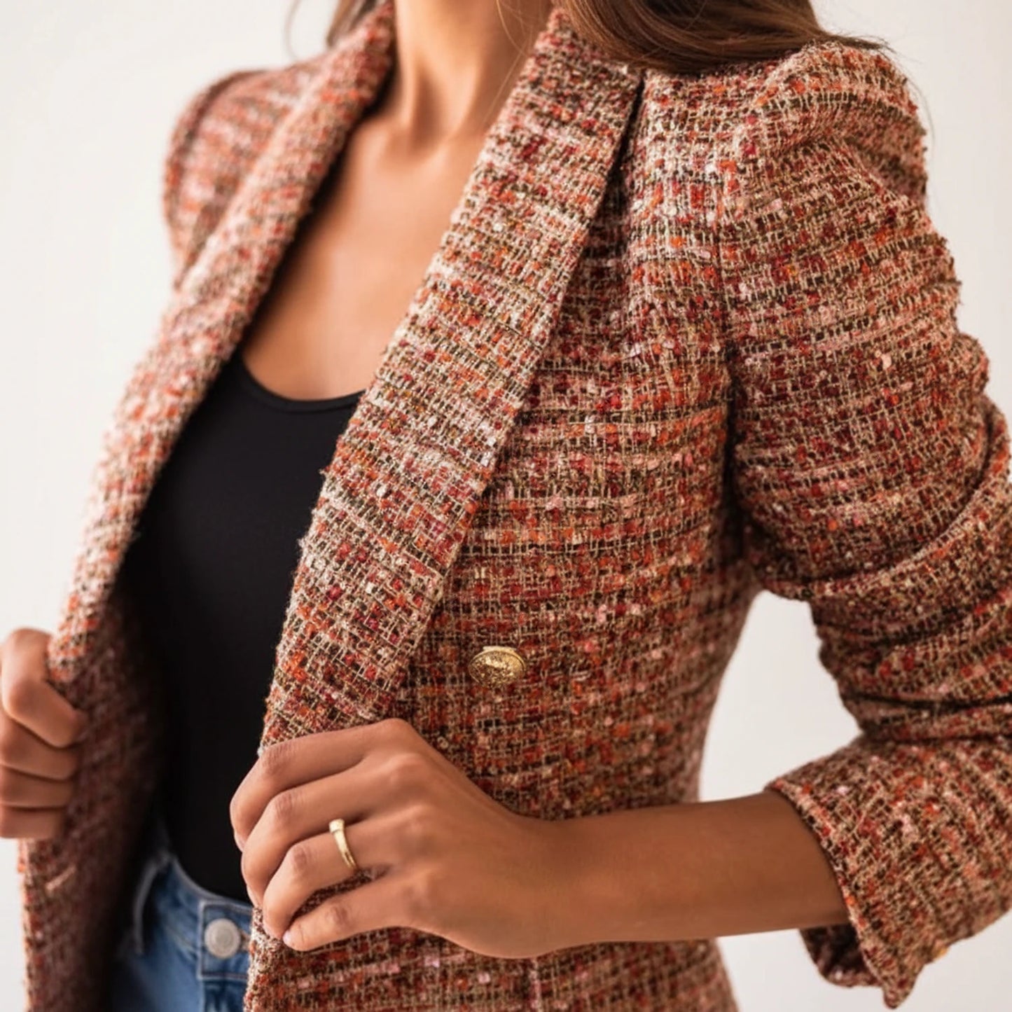 Women's Longline Tailored Double Breasted Blazer