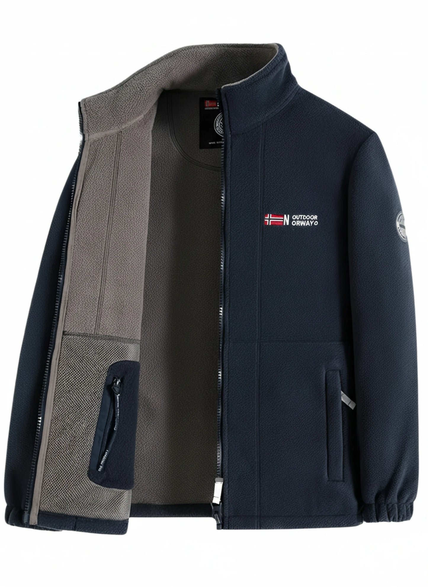 Full-Zip Outdoor Fleece Jacket for Men