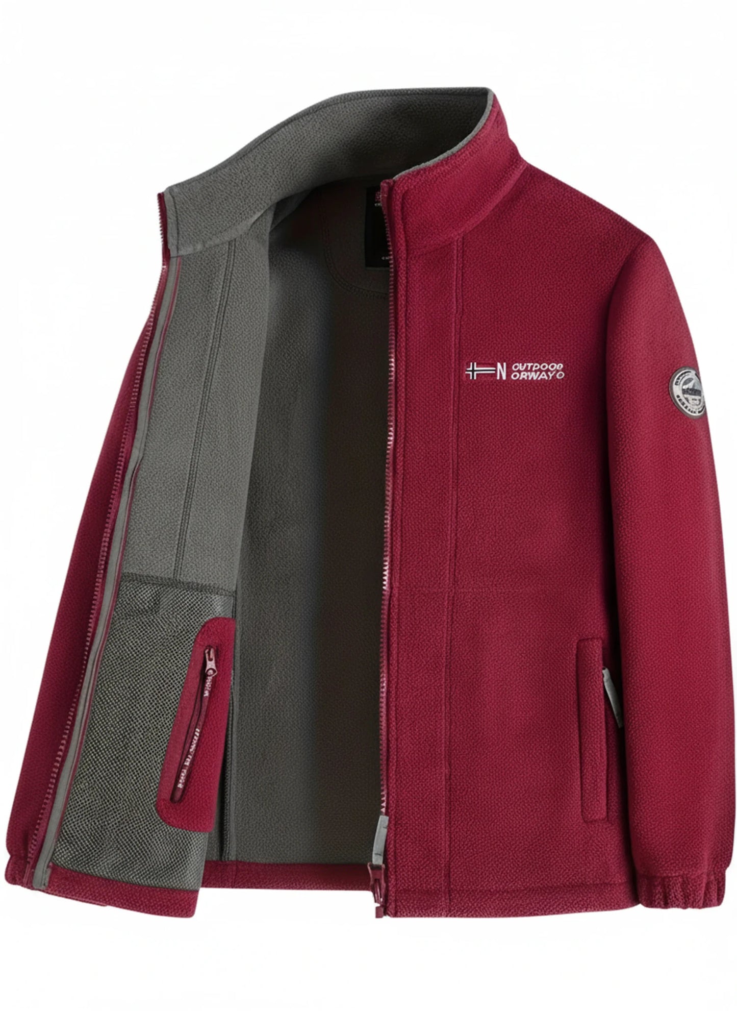 Full-Zip Outdoor Fleece Jacket for Men