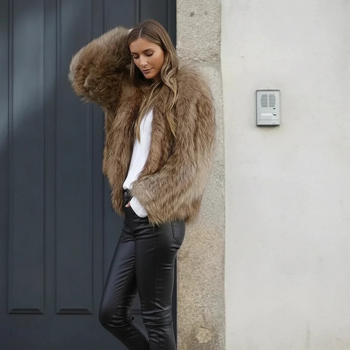 Fur Short Jacket for Women