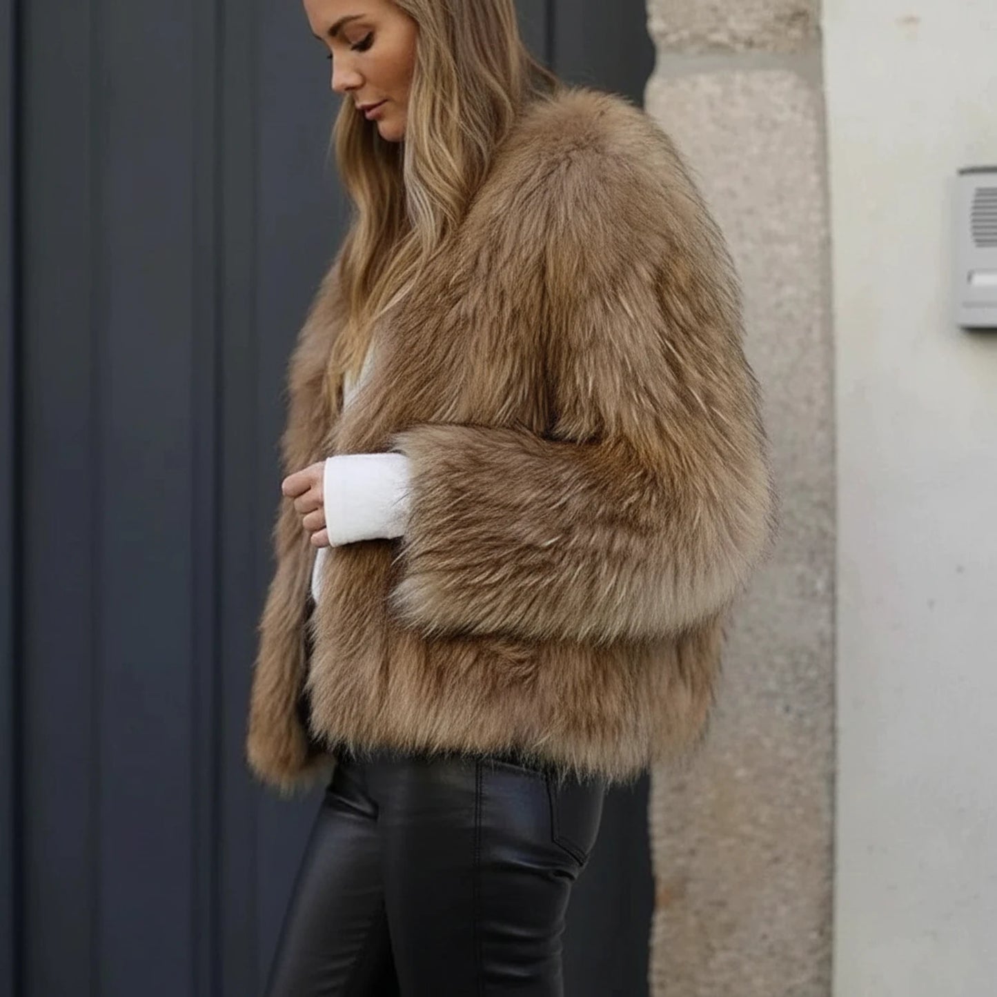 Fur Short Jacket for Women