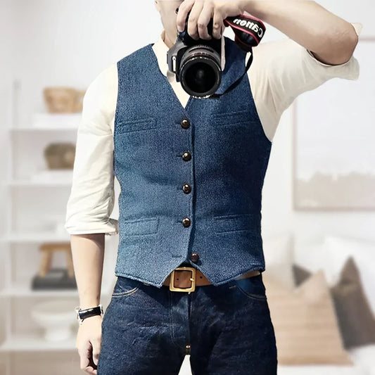 Button-Down Vest for Men - Image 1