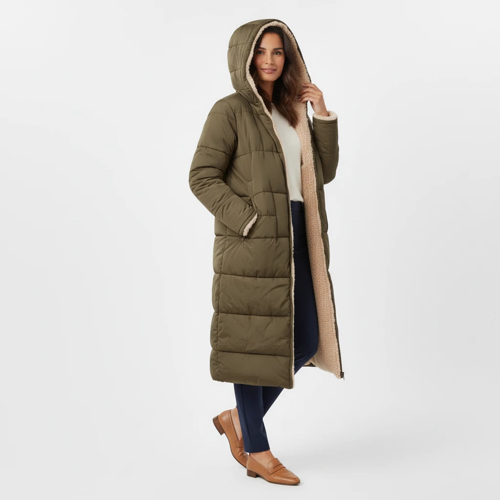 Hooded Puffer Jacket for Women