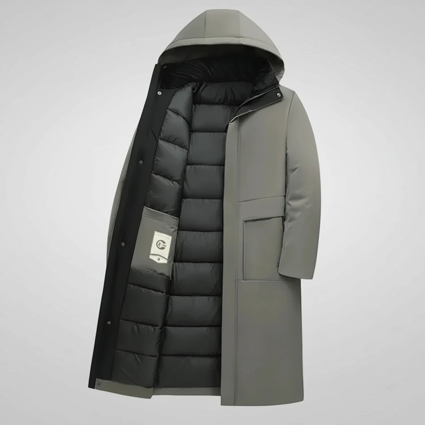 Hooded Insulated Parka Jacket for Men