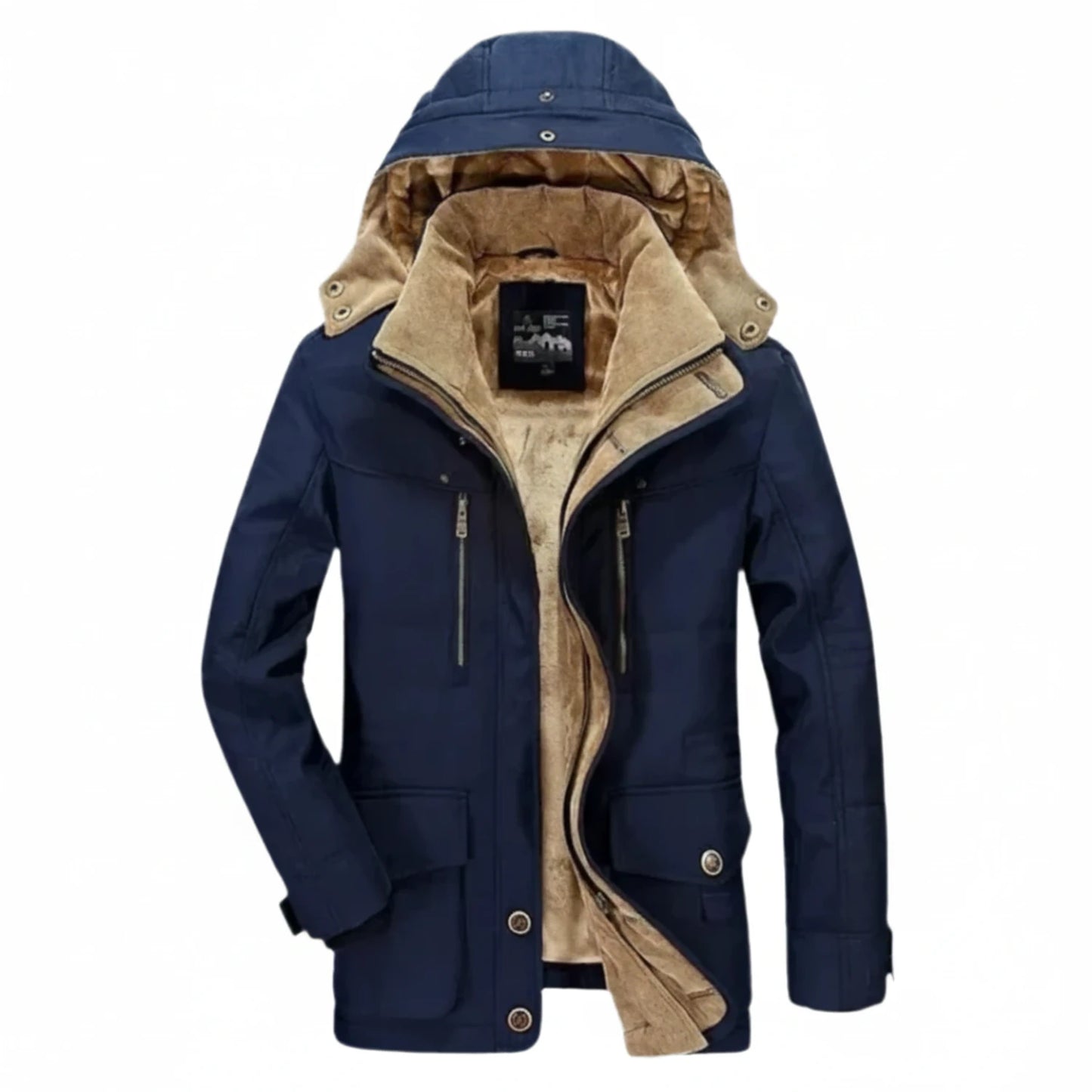 Hooded Military Winter Jacket for Men