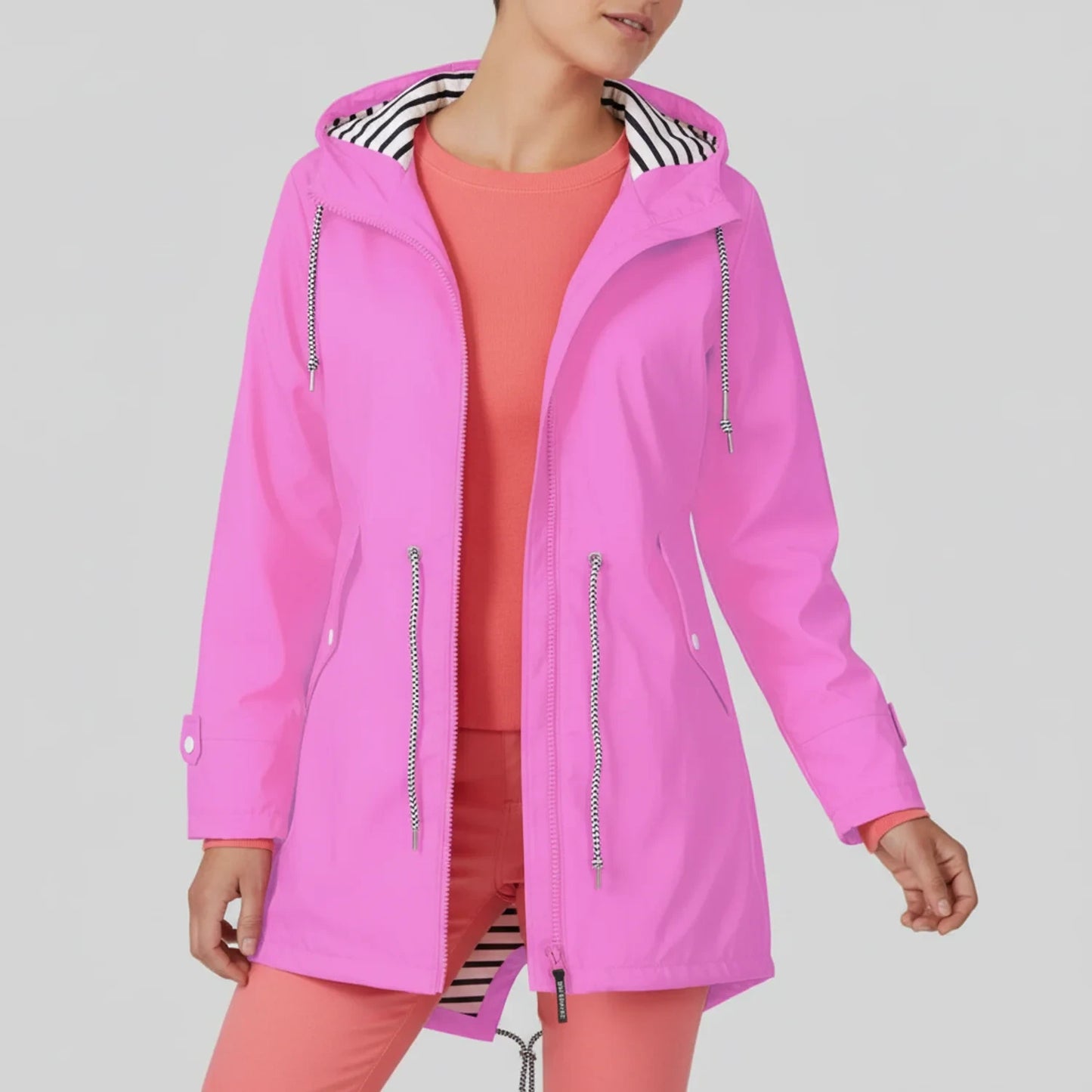 Hooded Rain Jacket for Women AI replaced image