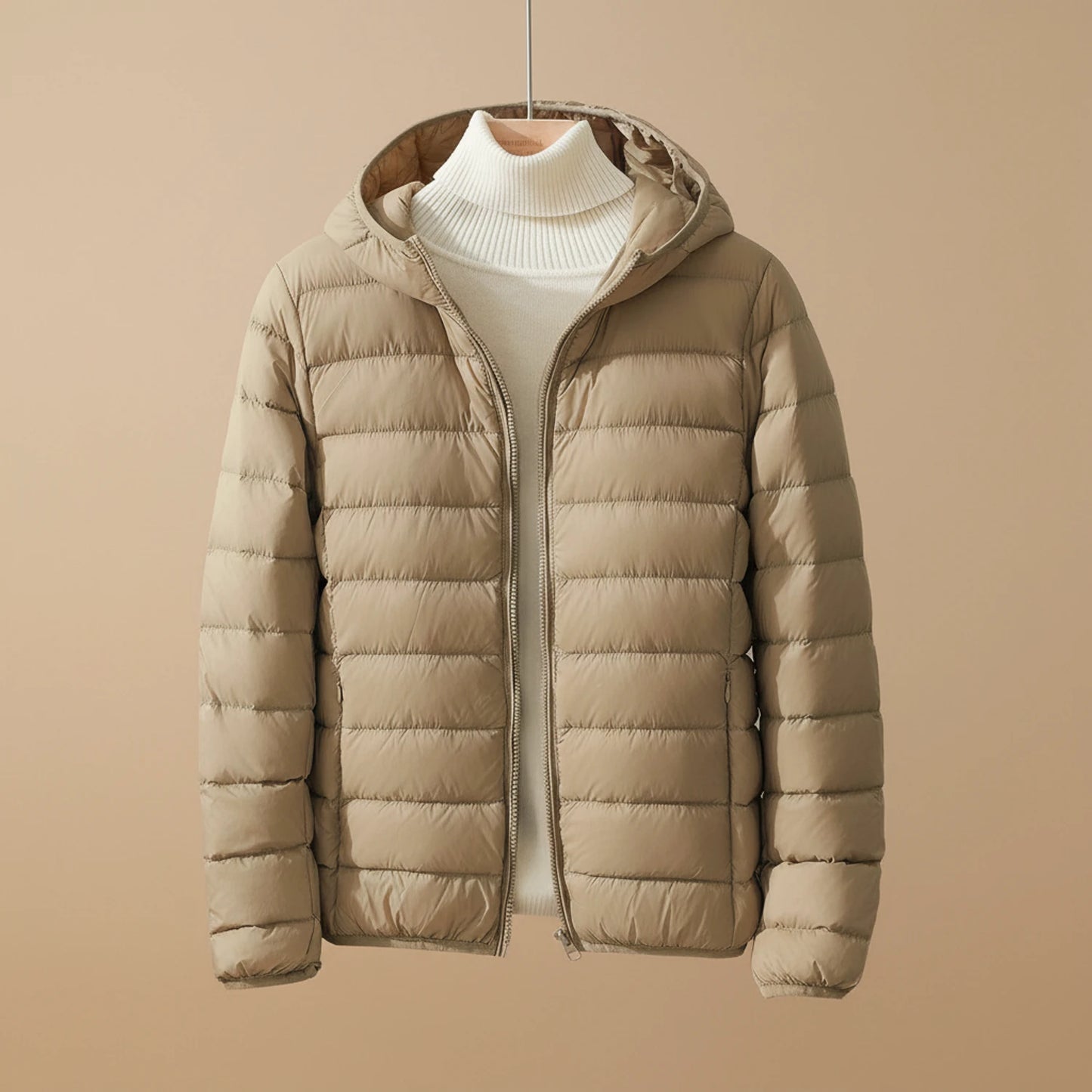 Lightweight Hooded Puffer Jacket for Women