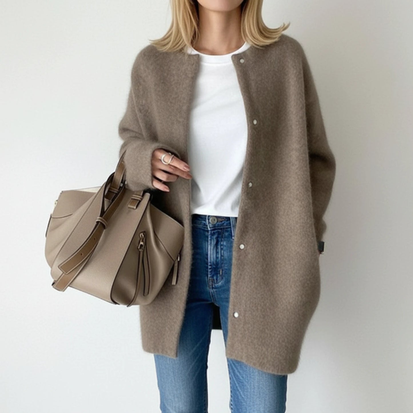 Long Warm Winter Cardigan for Women