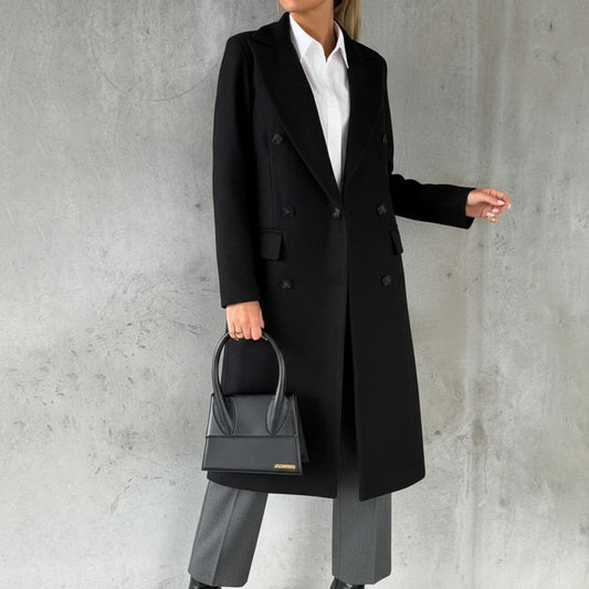 Long Winter Coat for Women AI replaced image