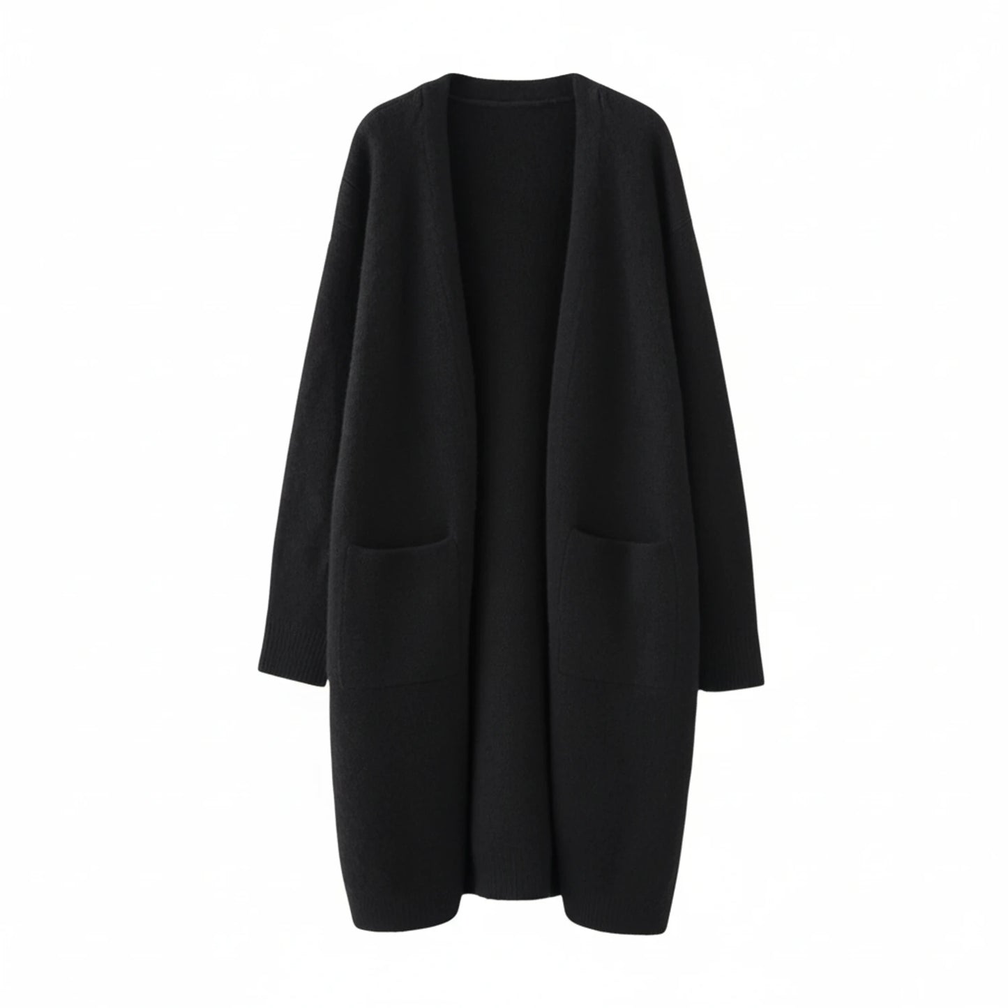 Open Front Long Winter Cardigan for Women