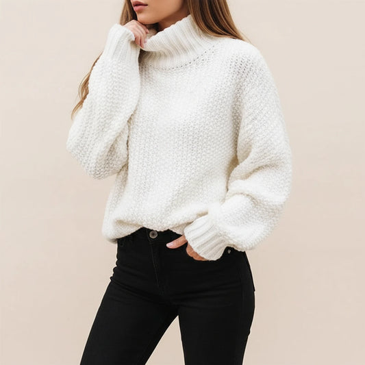 Relaxed Fit Knit Sweater for Women