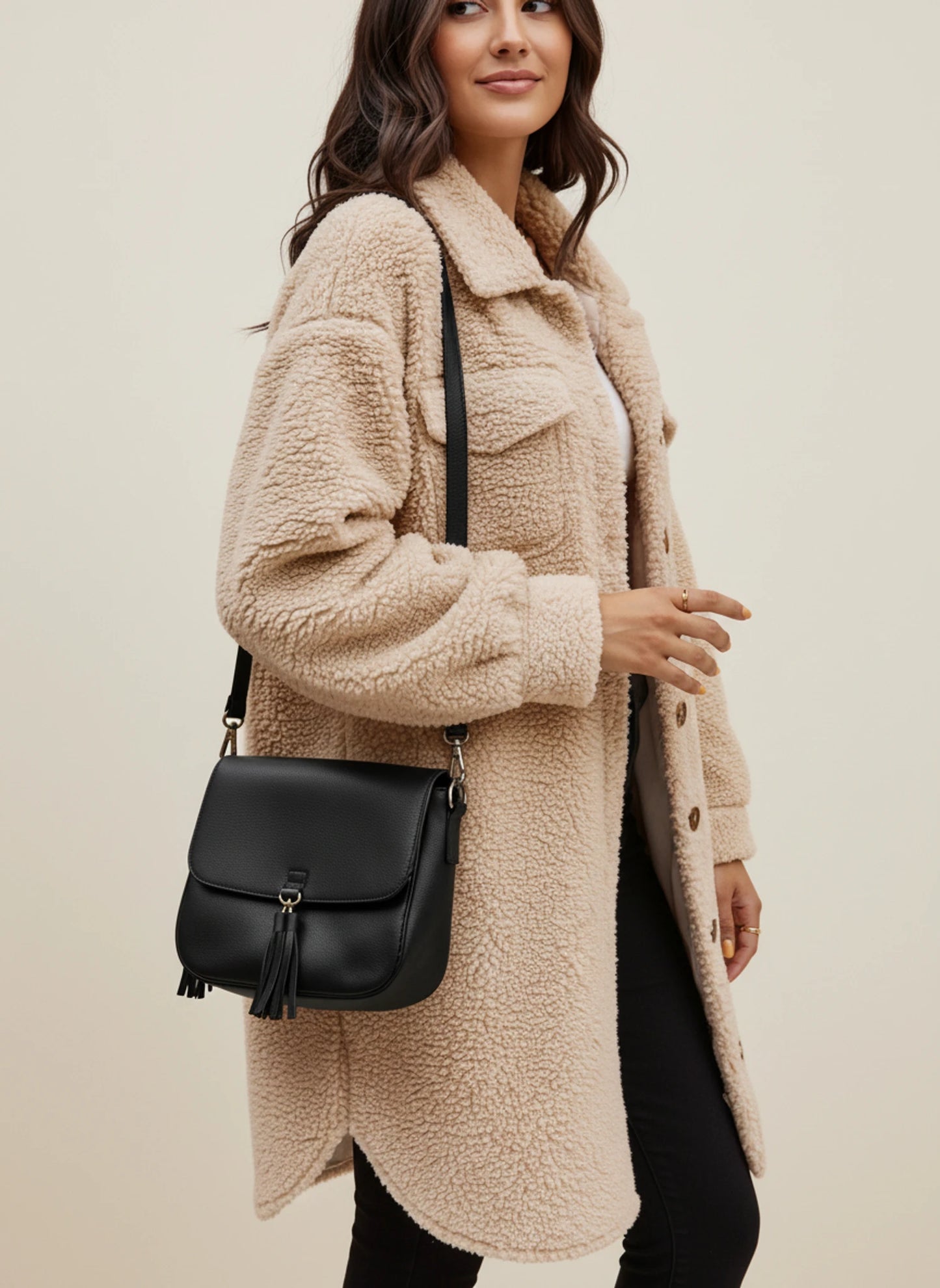 Teddy Winter Shirt Jacket for Women