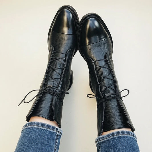 Lace-Up Ankle Boots for Women