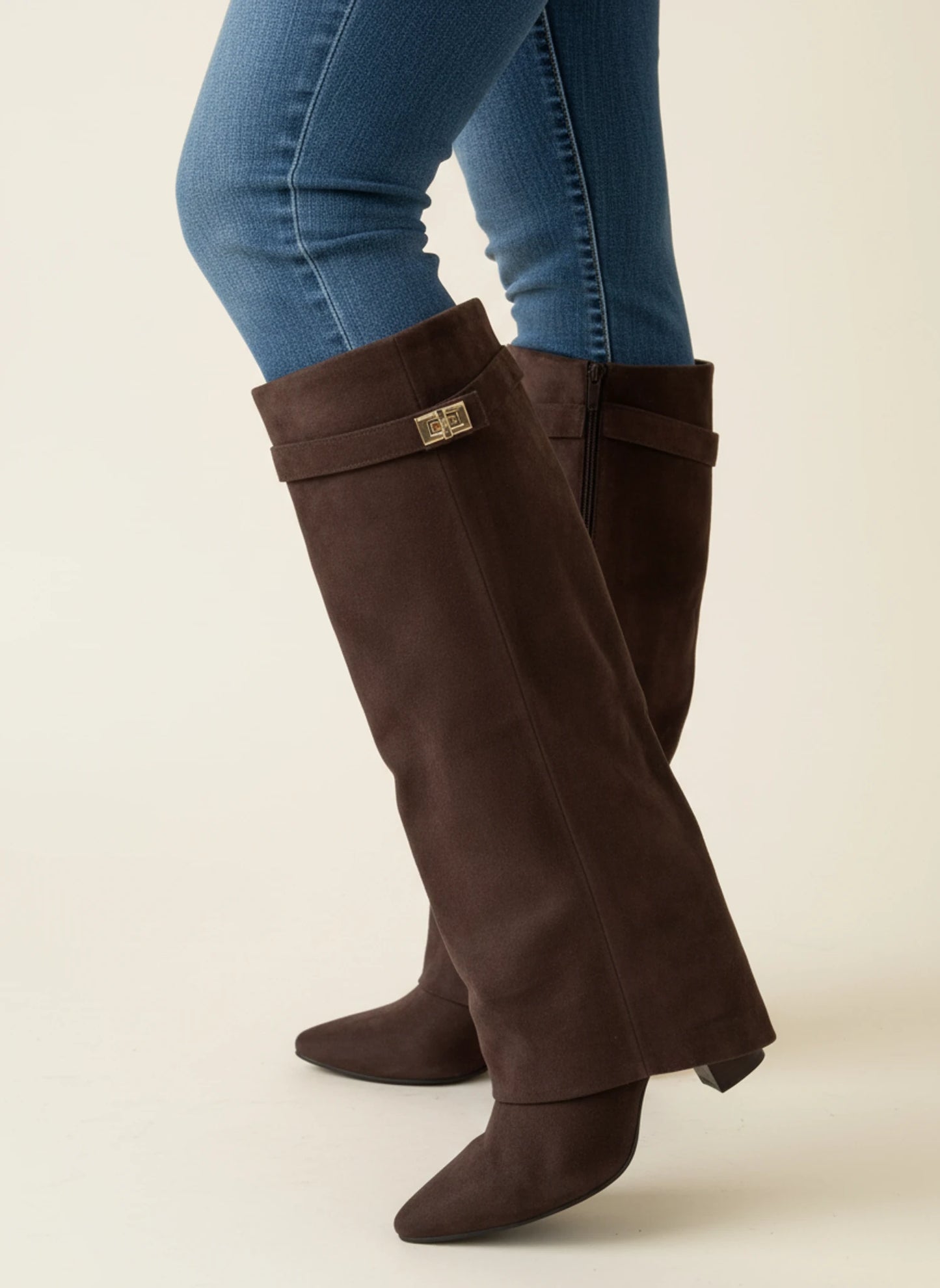 Pointed Toe Slouch High Boots for Women