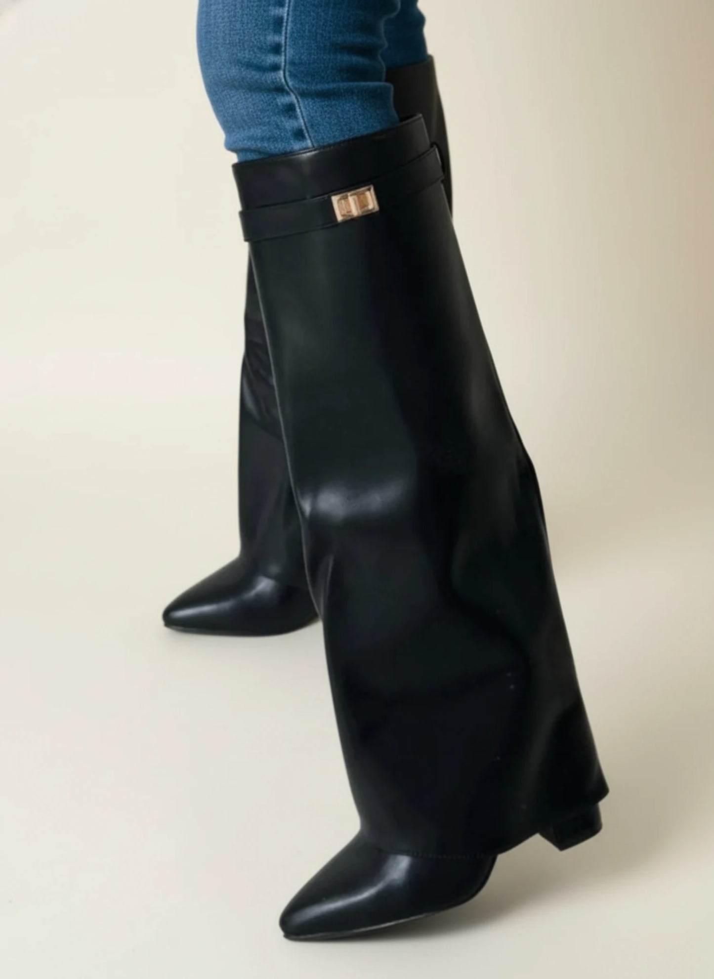 Pointed Toe Slouch High Boots for Women