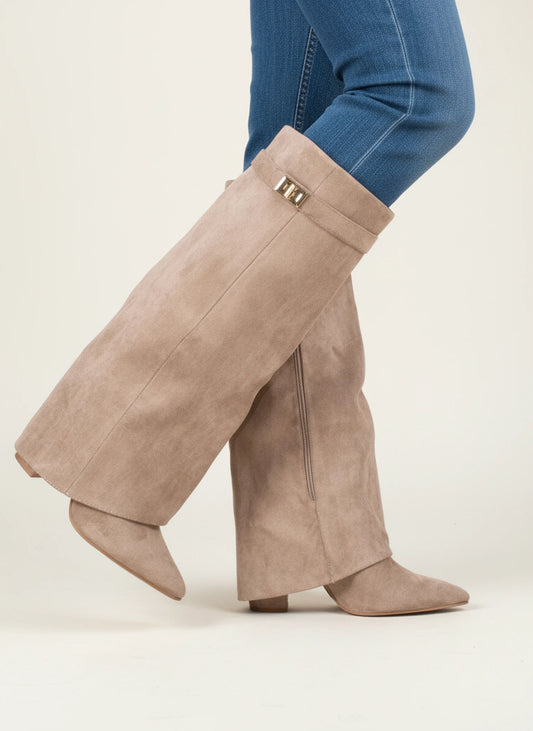 Pointed Toe Slouch High Boots for Women